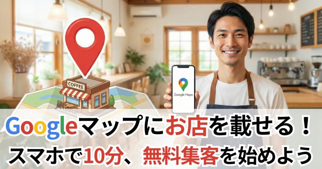 お店をGoogleマップに載せる方法！スマホで無料集客を始める手順